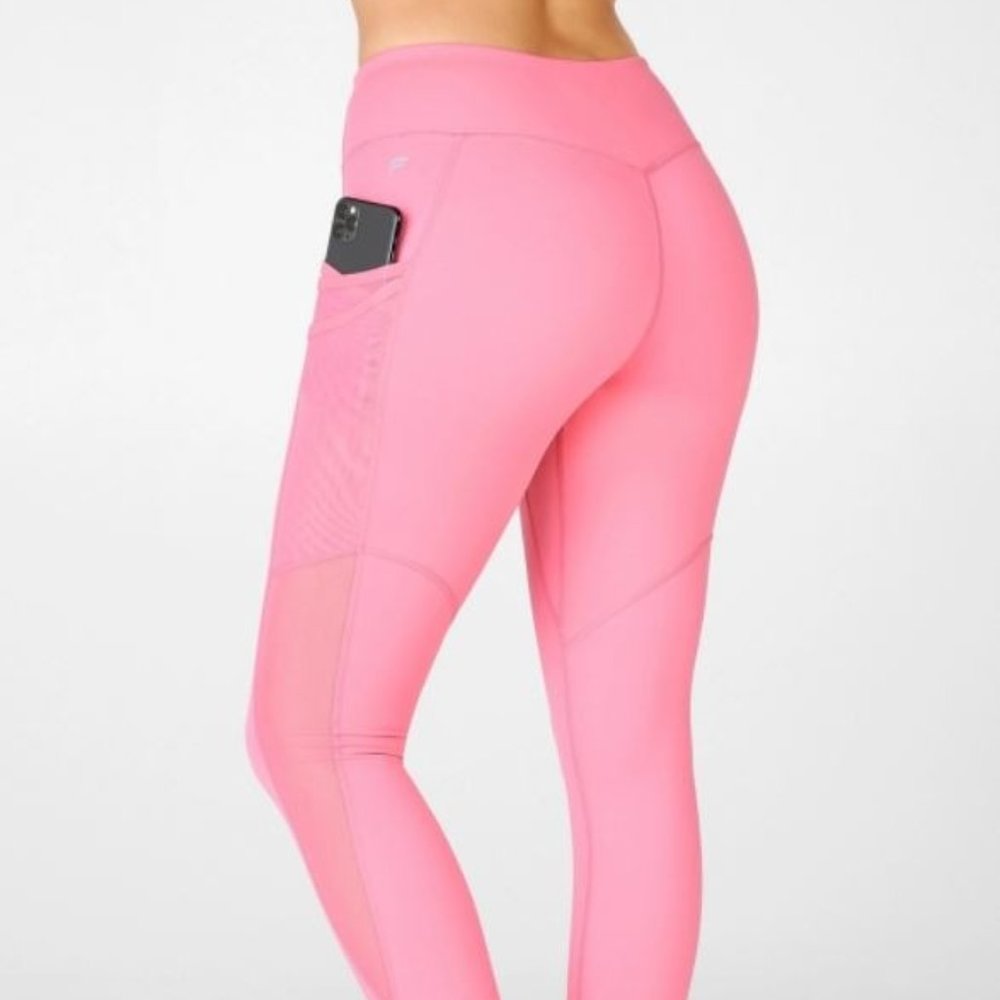 Fabletics Trinity Mid-Rise Pocket 7/8 Rosie Mauve